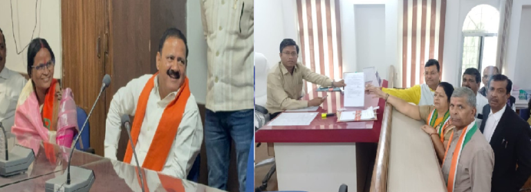 कोरबा: महापौर पद के लिए नामांकन की प्रक्रिया शुरू, उषा तिवारी और संजू देवी राजपूत ने भरे पर्चे