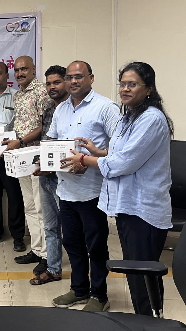 एसईसीएल दीपका क्षेत्र ने हरदी बाज़ार में सुरक्षा के लिए लगाए 10 CCTV कैमरे