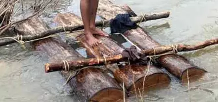 Teak Smuggling: नदी बना था तस्करी का रास्ता, वन विभाग ने लट्ठों को पकड़ा तैरते हुए