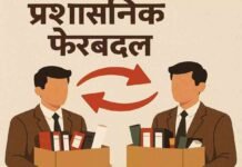 CG BREAKING : छत्तीसगढ़ में बड़ा प्रशासनिक फेरबदल: 38 अधिकारियों के विभाग बदले, तत्काल प्रभाव से लागू आदेश