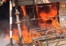 पोंडी उपरोड़ा में मोटरसाइकिल गोडाउन में भीषण आग, 25 बाइक जलकर खाक