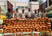 कवर्धा में 5 करोड़ का गांजा जब्त, नागालैंड पासिंग कंटेनर पकड़ा