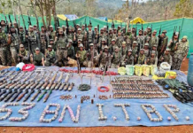 सुरक्षाबलों को बड़ी सफलता, नक्सलियों का भारी हथियार डंप बरामद