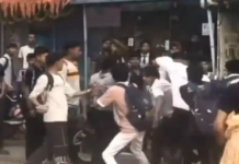 स्कूली छात्रों के बीच गुटीय संघर्ष, सड़क पर जमकर मारपीट का वीडियो वायरल