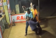 मंदिर परिसर में मारपीट का मामला, BJP नेता पर पुजारी के भाई को पीटने का आरोप, CCTV में कैद घटना