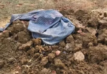 दफन स्थल से छेड़छाड़ की आशंका से सनसनी, तंत्र-मंत्र के सामान मिलने से दहशत