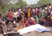 तेज रफ्तार हाइवा ने ली युवक की जान, मौके पर ही मौत