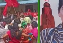 नक्सली कमांडर ‘रूपी’ के अंतिम संस्कार पर विवाद, लाल झंडों के साथ नाचते दिखे लोग