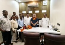 कोरबा में केदार नाथ अग्रवाल का स्वागत, HMS पदाधिकारियों ने जताया समर्थन