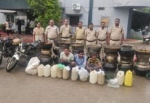 “सजग कोरबा, सतर्क कोरबा” अभियान में पुलिस की बड़ी कार्रवाई, 428 लीटर से अधिक अवैध शराब जब्त