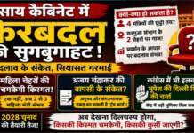 रायपुर ब्रेकिंग: साय कैबिनेट में फेरबदल की अटकलें तेज, बढ़ा सियासी तापमान
