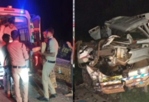 भीषण सड़क हादसा: बॉक्साइट लोड ट्रक और पिकअप की आमने-सामने टक्कर, 3 मजदूरों की मौत; 7 गंभीर